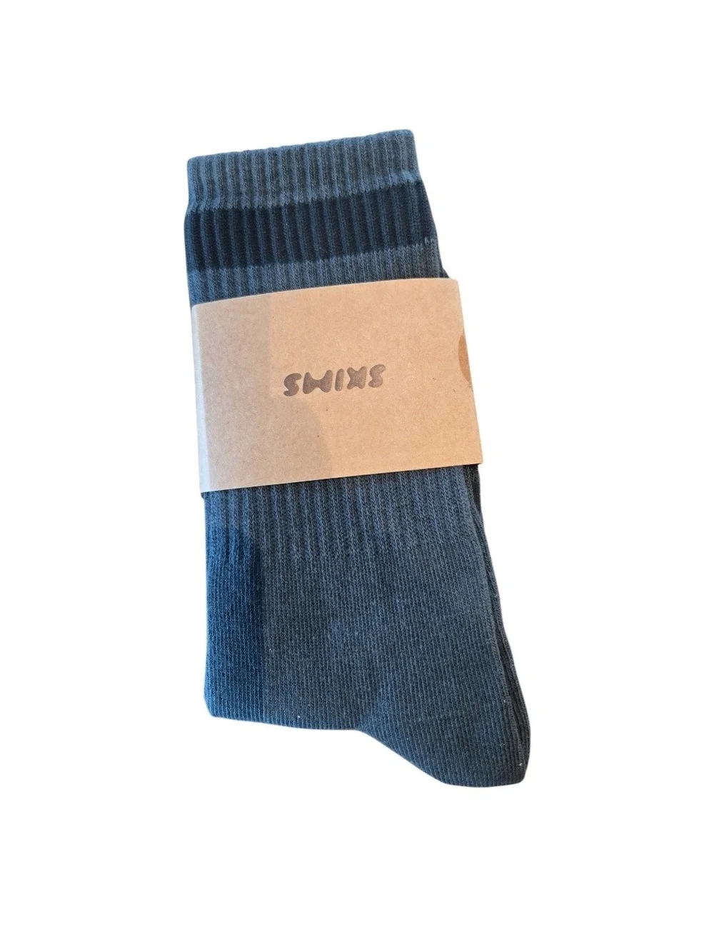 NWT SKIMS Women's Sport Crew Socks One Pair Dark Green Spruce Small